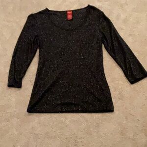 Olsen black sparkly tunic